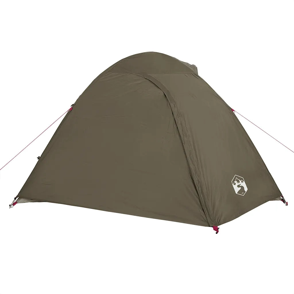 Tenda da Campeggio a Cupola per 4 Persone Marrone Impermeabile 4009619