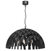 Lampada a sospensione Luminex Space Ø80 nera 4xE27