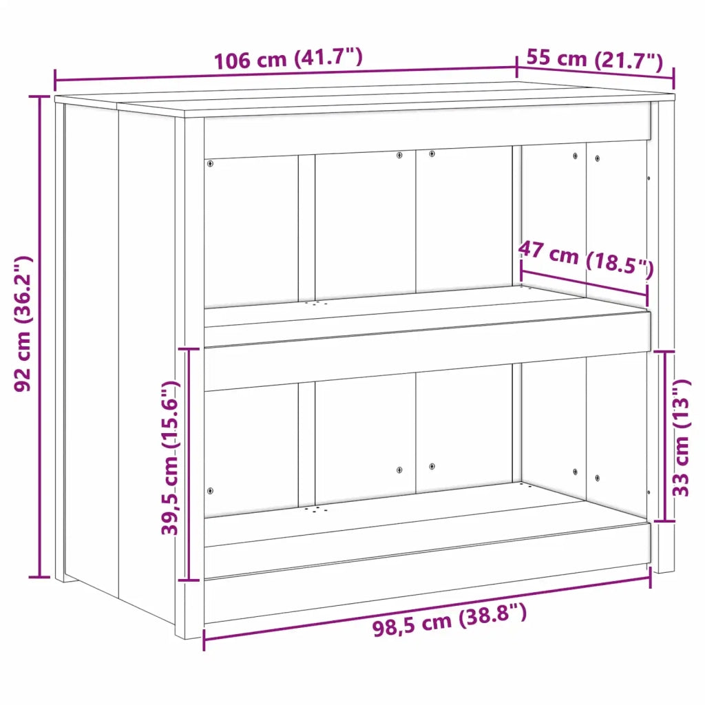 Mobile da cucina MEPPEL Rovere Marrone 106 x 55 x 92 cm 868164