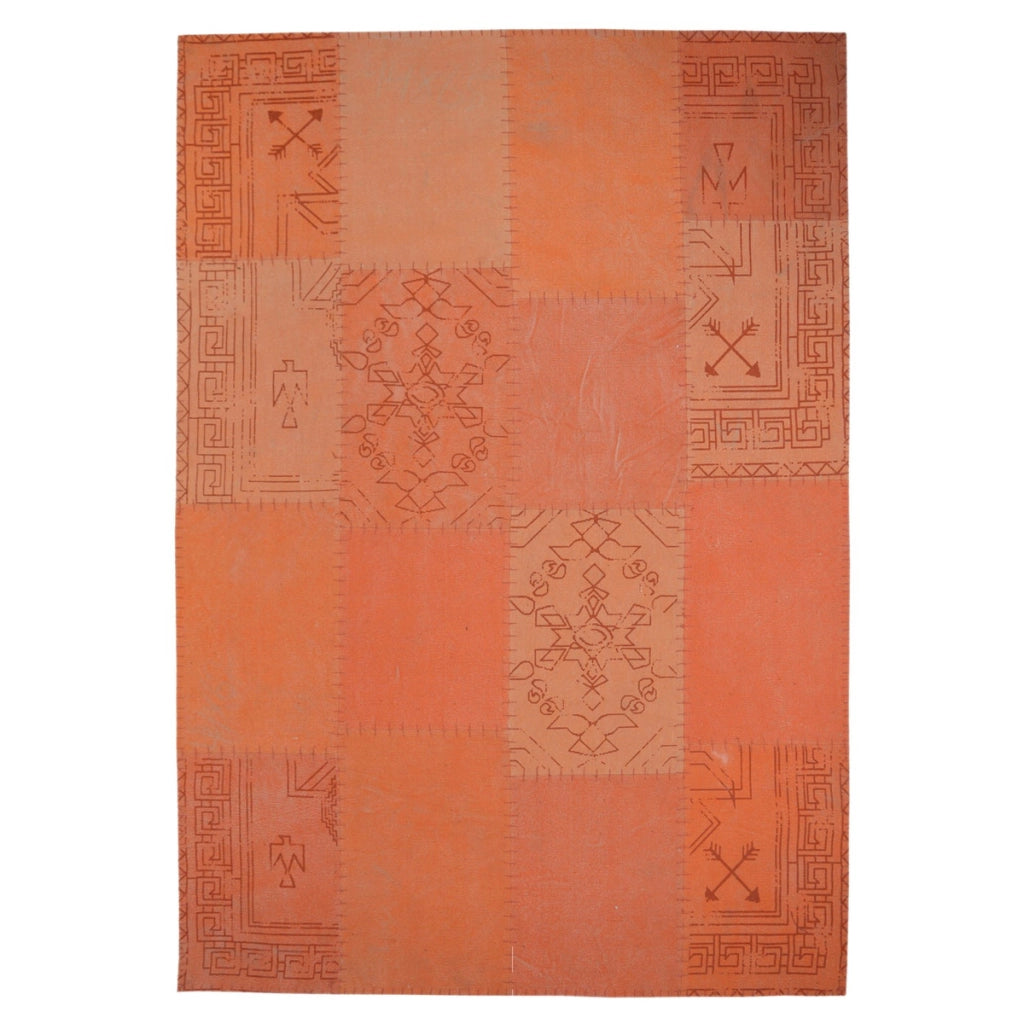 Tappeto Vintage Lyrical 200 Patchwork in Cotone Arancio