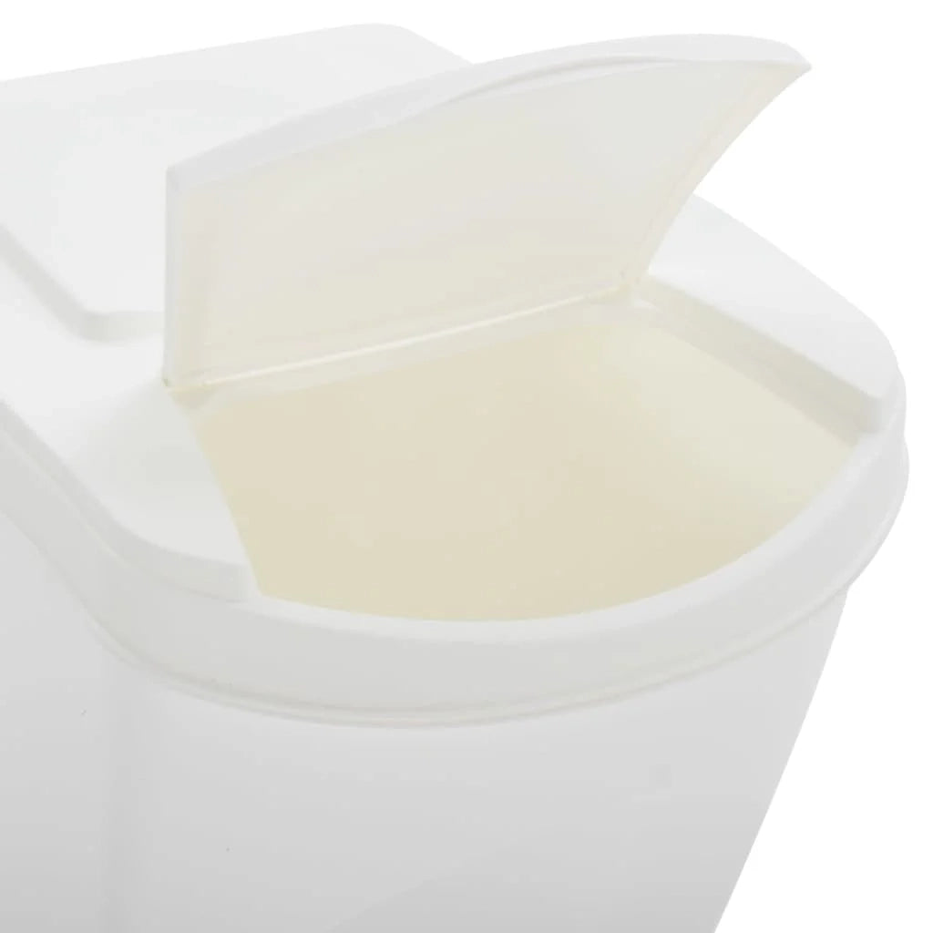 Contenitori per rifiuti impilabili 4 pezzi 100 litri polipropilene bianco 02_0006036