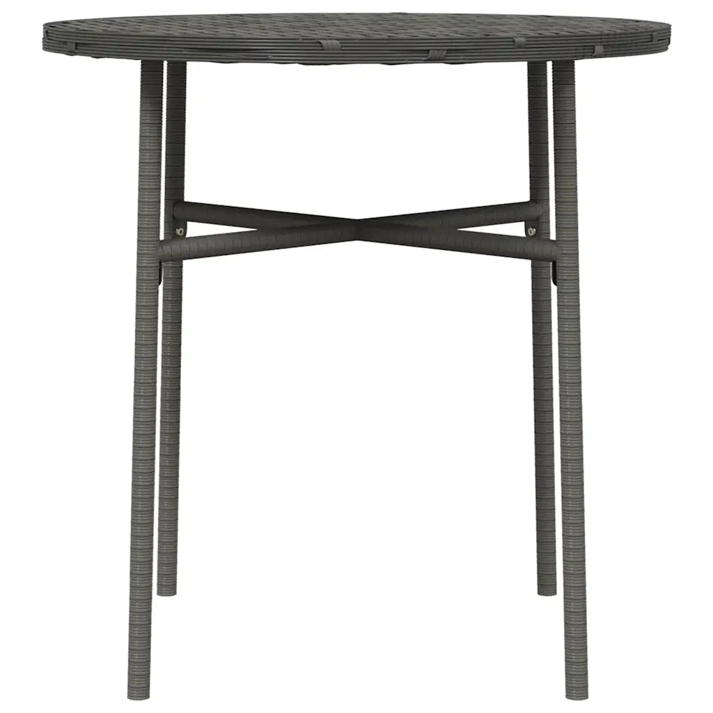 Tavolino da TÃ¨ Grigio 45 cm in Polyrattan  cod mxl 34348