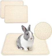 Matte per Gatti 2 pezzi - 40x30cm - Resistente ai Calci - Sisal - Per Conigli - Cinture di Sicurezza - Per Animali di Compagnia