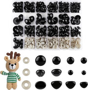 150 pezzi di olio per lampade sicure nero con supporto da appendere per animali tessuti - bambole di plastica orsetti - Per cuscini e amigurumi