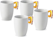 Set di 4 Tazze a 4 Colori da 35 cl - Ideale per Bevande Calde