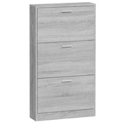 Scarpiera mobiletto portascarpe mobile per ingresso/corridoio/soggiorno legno Sonoma 59 x 17 x 108 cm grigio 02_0022070