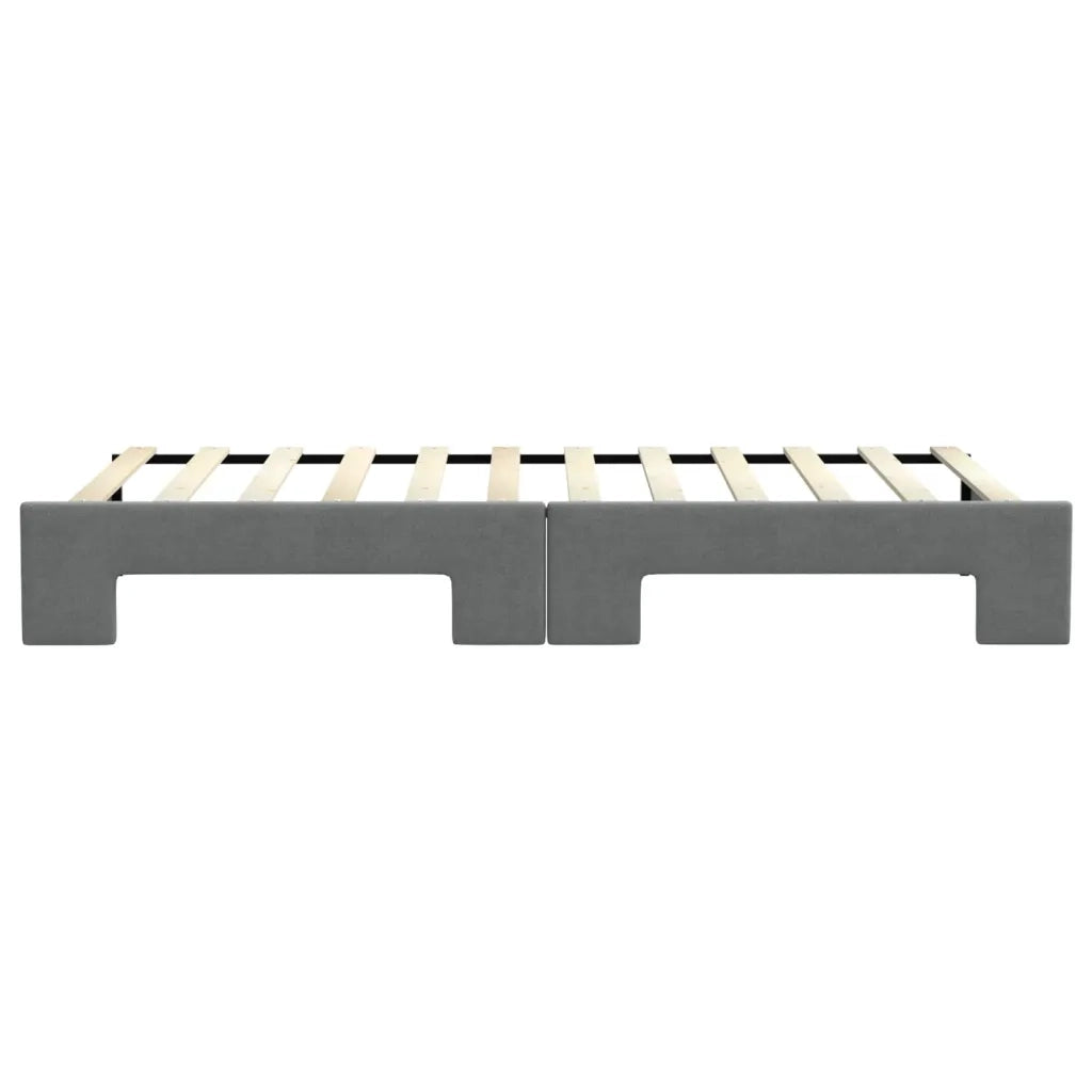 Divano letto | Sof¨¤ letto | Letto singolo Estraibile Grigio Scuro 90x200cm Tessuto