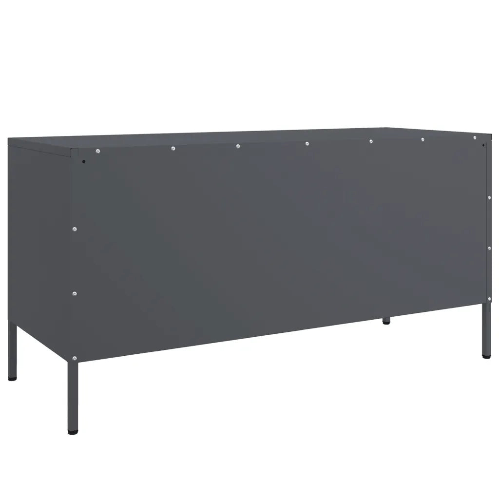 Mobile TV Antracite 100,5x39x50,5 cm in Acciaio