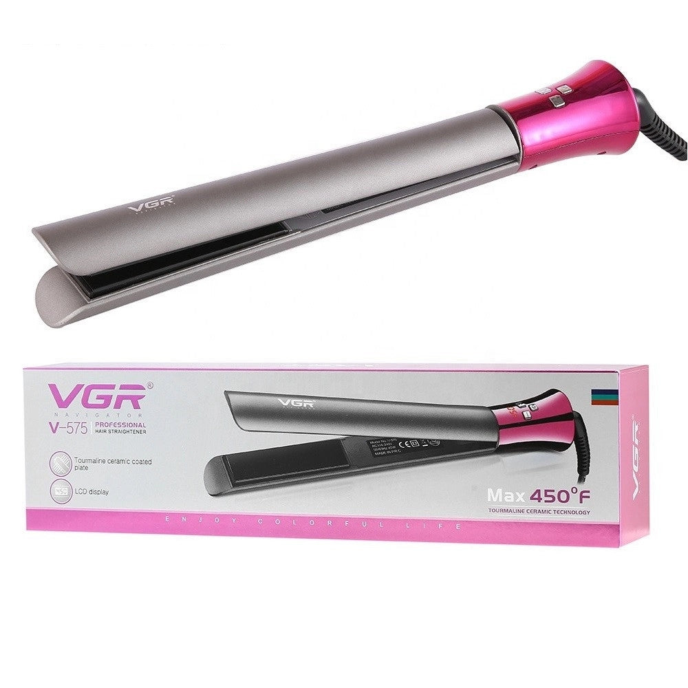 Trade Shop - Vgr V-575 Piastra Professionale Capelli Parrucchiere Lcd Tormalina -