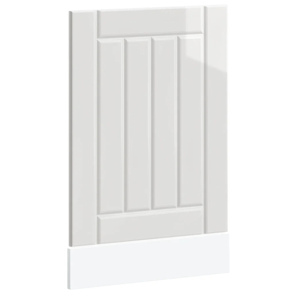 vidaXL Pannello Lavastoviglie Lucca Bianco Lucido in Legno Multistrato