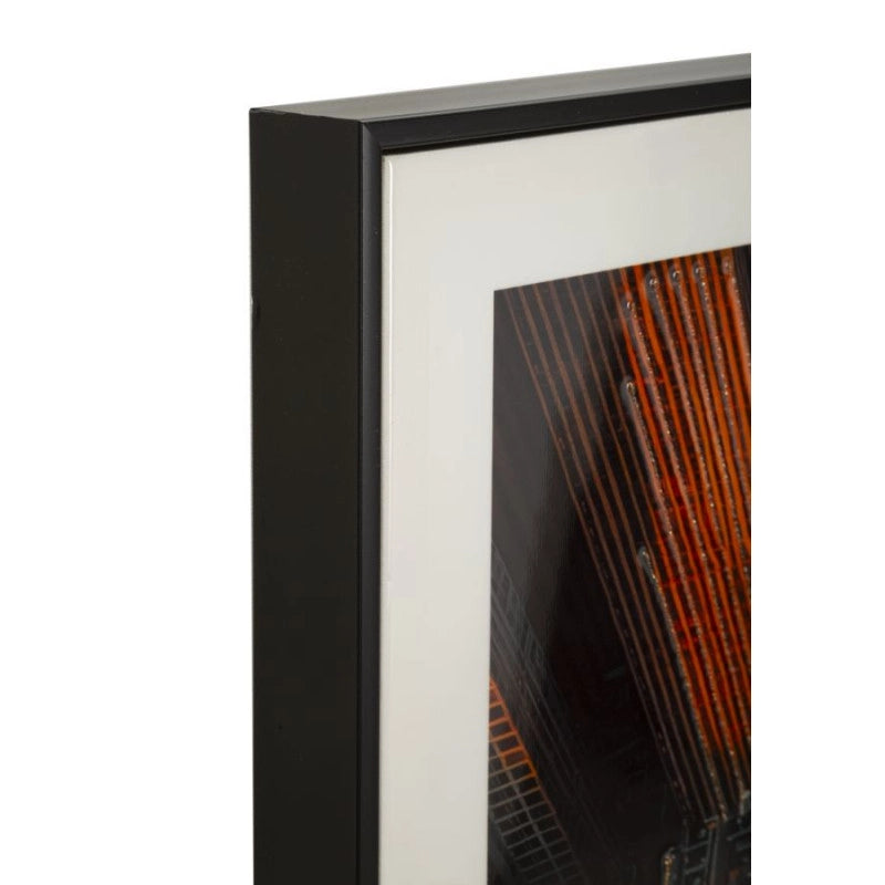 Stampa Su Tela Laccata New York Con Cornice -b- cm 72x4x102
