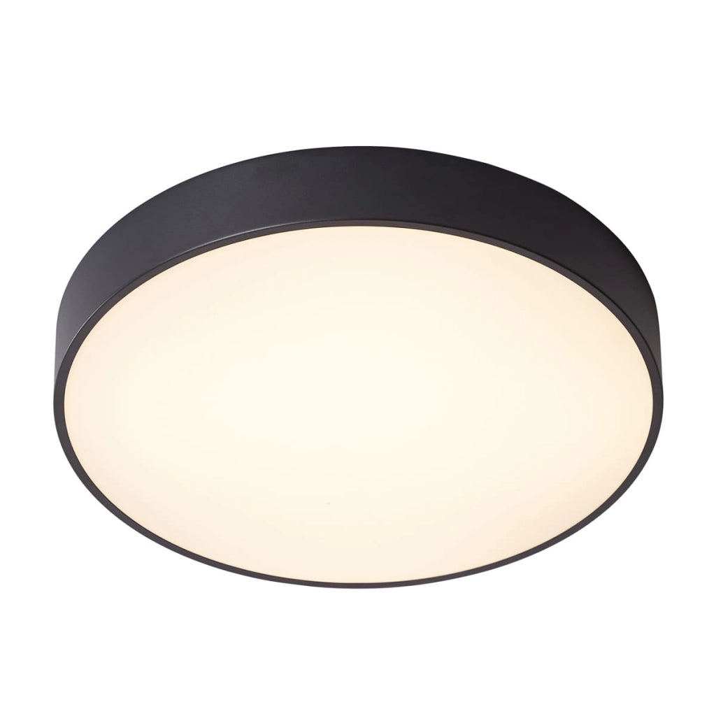 Plafoniera LED Italux Orbital tonda nero 40cm 30W 3000K
