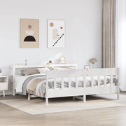 Letto senza Materasso Bianco 180x200 cm Legno Massello di Pino 3306256