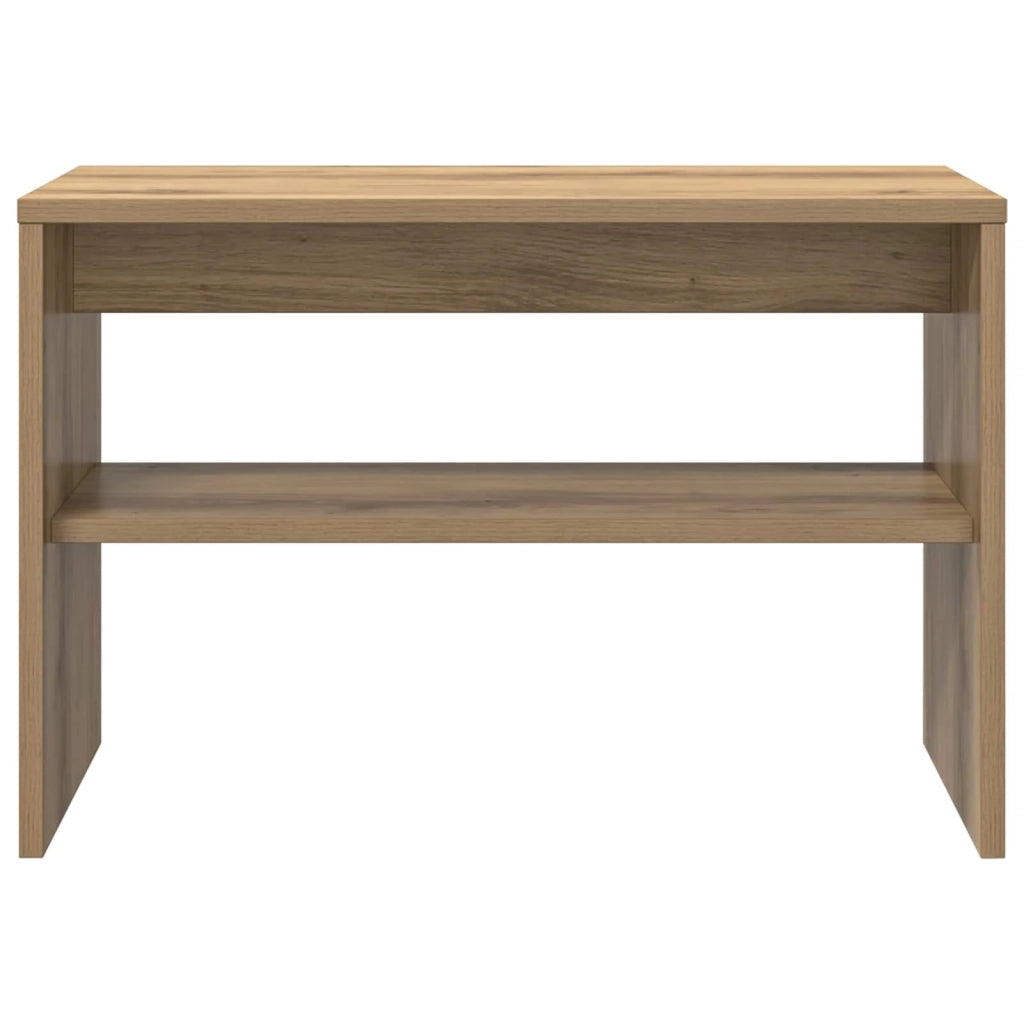Mobile TV rettangolare moderno 60 x 30 x 40 cm elegante contenitore stile contemporaneo legno di rovere lavorato a mano 02_0058368