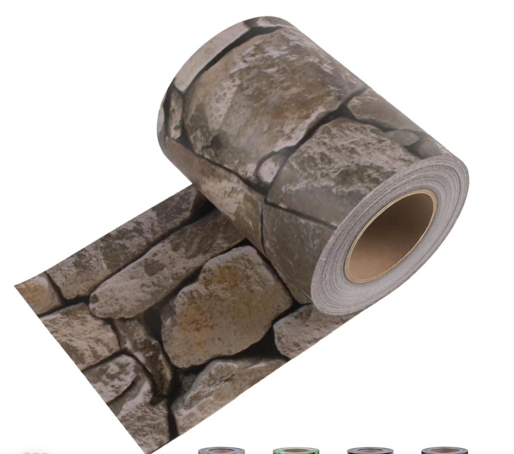 STRISCIA OMBREGGIANTE PVC  cm.19h. rot. mt.35 pietra    TREX