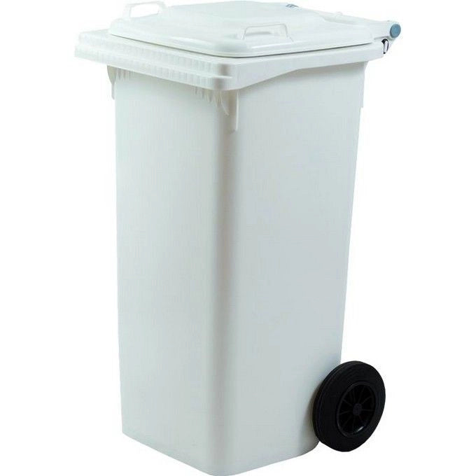 Bidoni Immondizia Differenziata Bianco con Coperchio Lt. 120