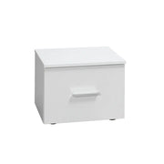 Set di due comodini PANAREA – Bianco lucido – Design moderno