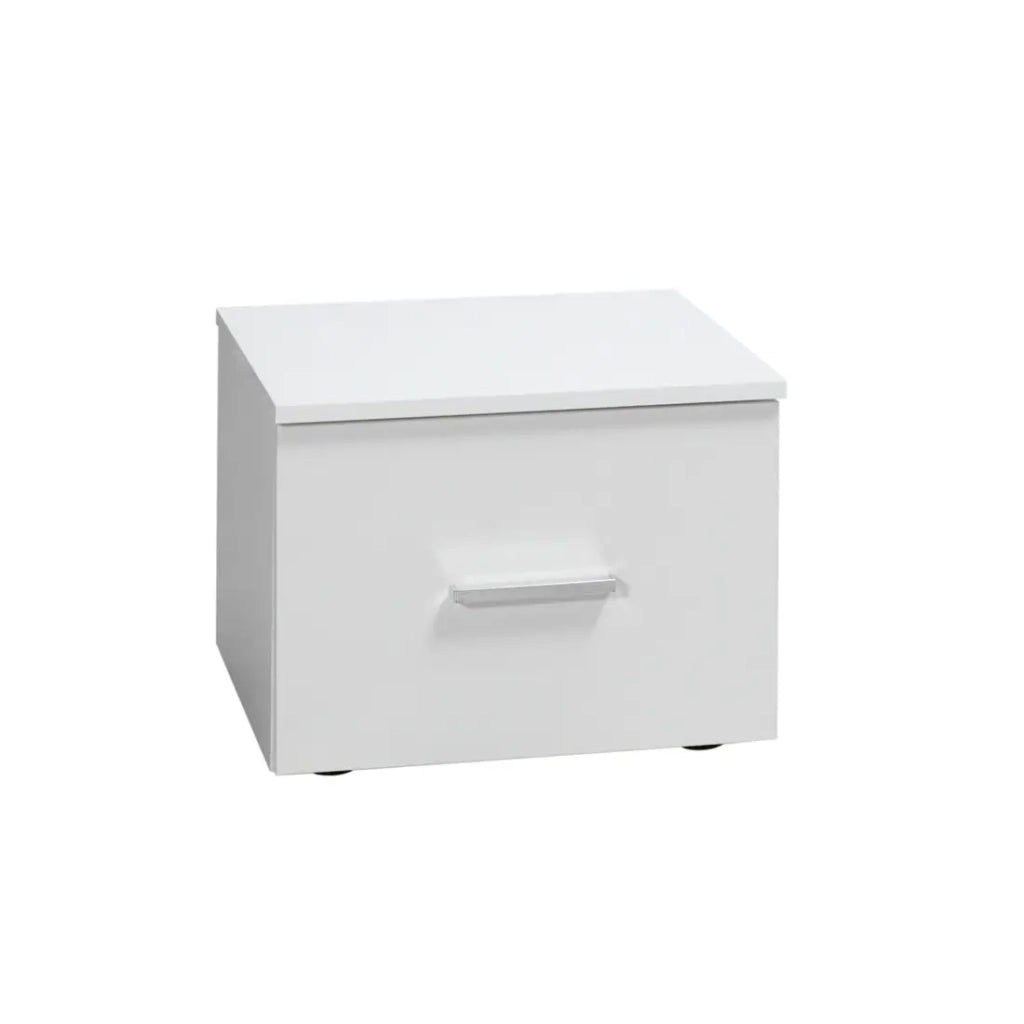 Set di due comodini PANAREA – Bianco lucido – Design moderno