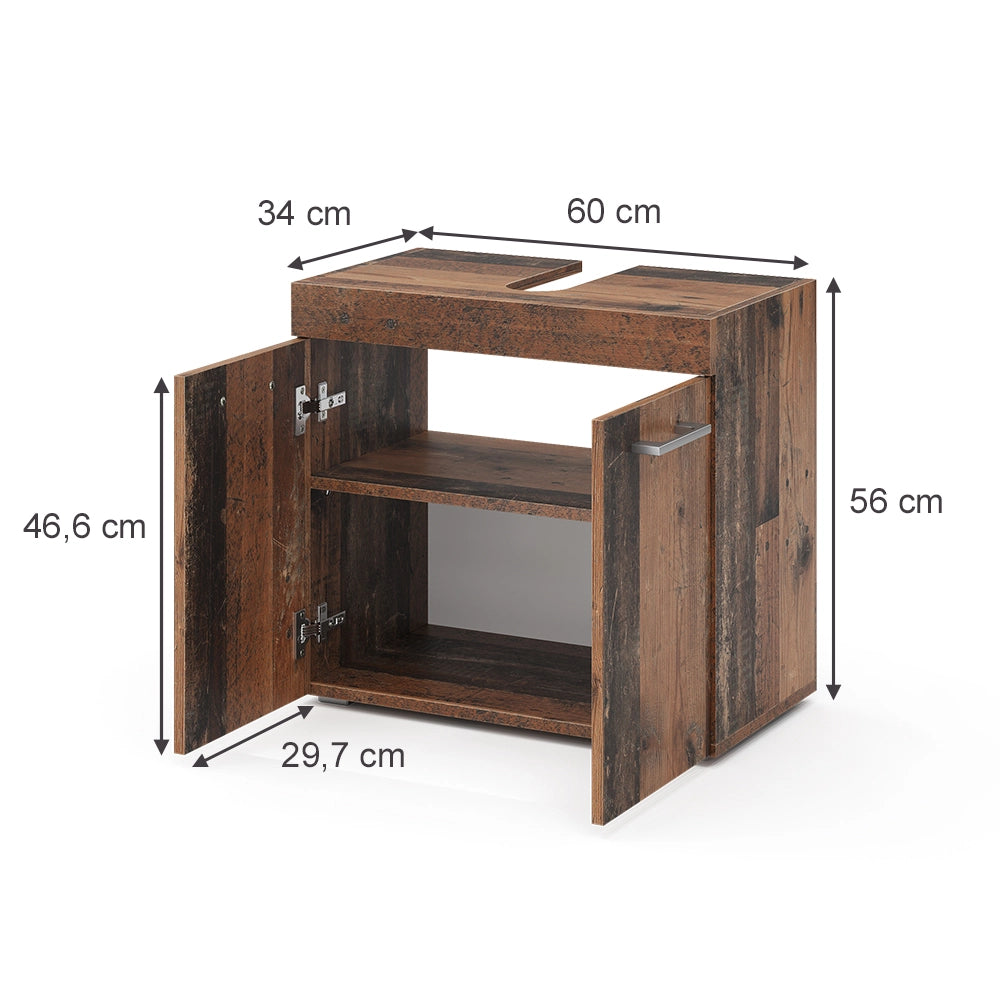 Vicco Mobile sottolavabo per bagno Oldstyle 60 x 56 cm