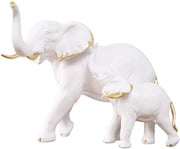 Scultura di Elefante a mano - Decorazione per la casa e Regalo (Oro)