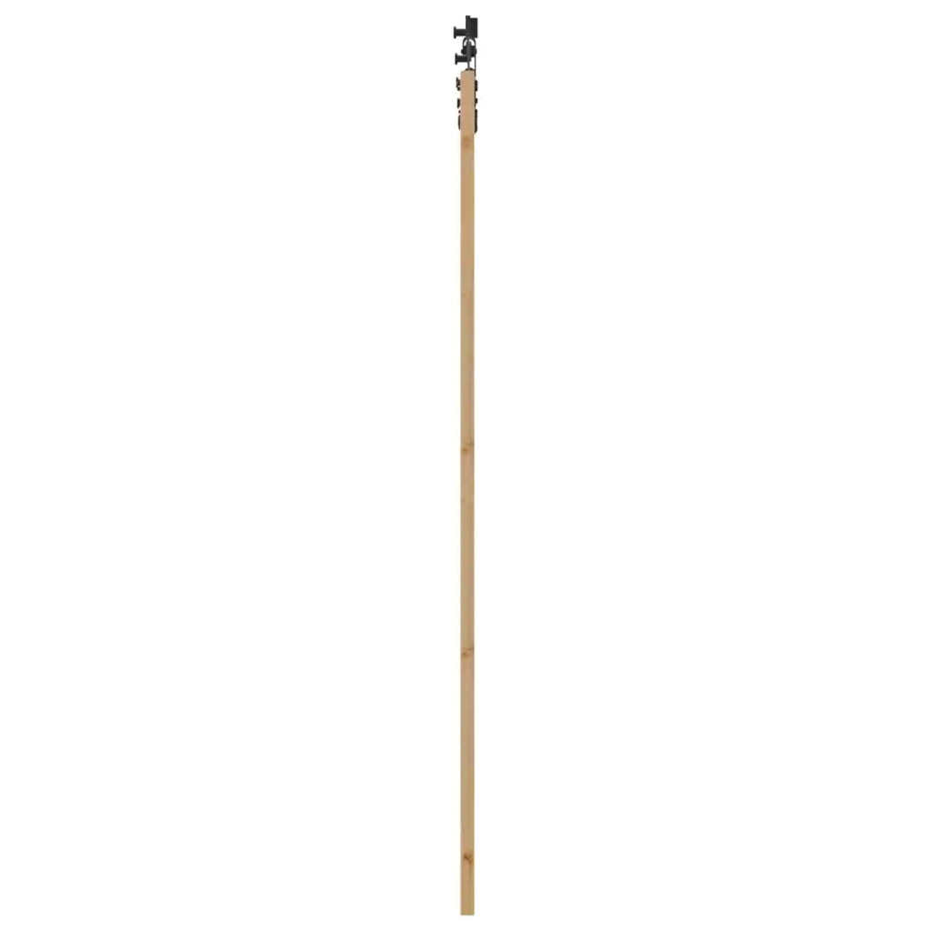 Porta scorrevole Naturale e Nero 83 x 232 cm 3445508