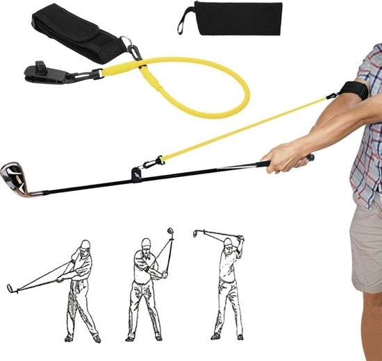 Cinture di Resistenza per Addestramento al Golf - Migliora il tuo Swing di Golf con questo Strumento per Corda di Resistenza - Cintura per Correzione Postura e Esercizi di Swing di Golf