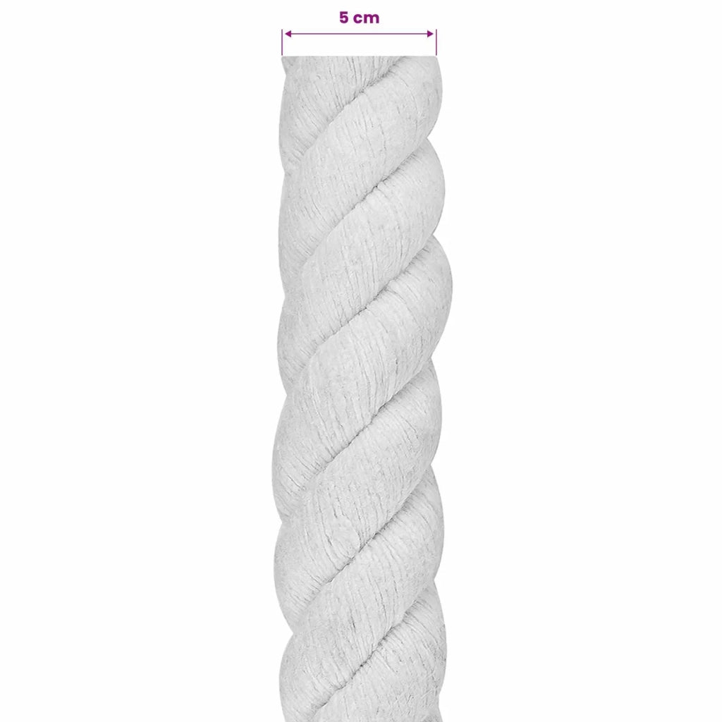 Corda Bianco 5 x 5 x 1000 cm Cotone 42011888