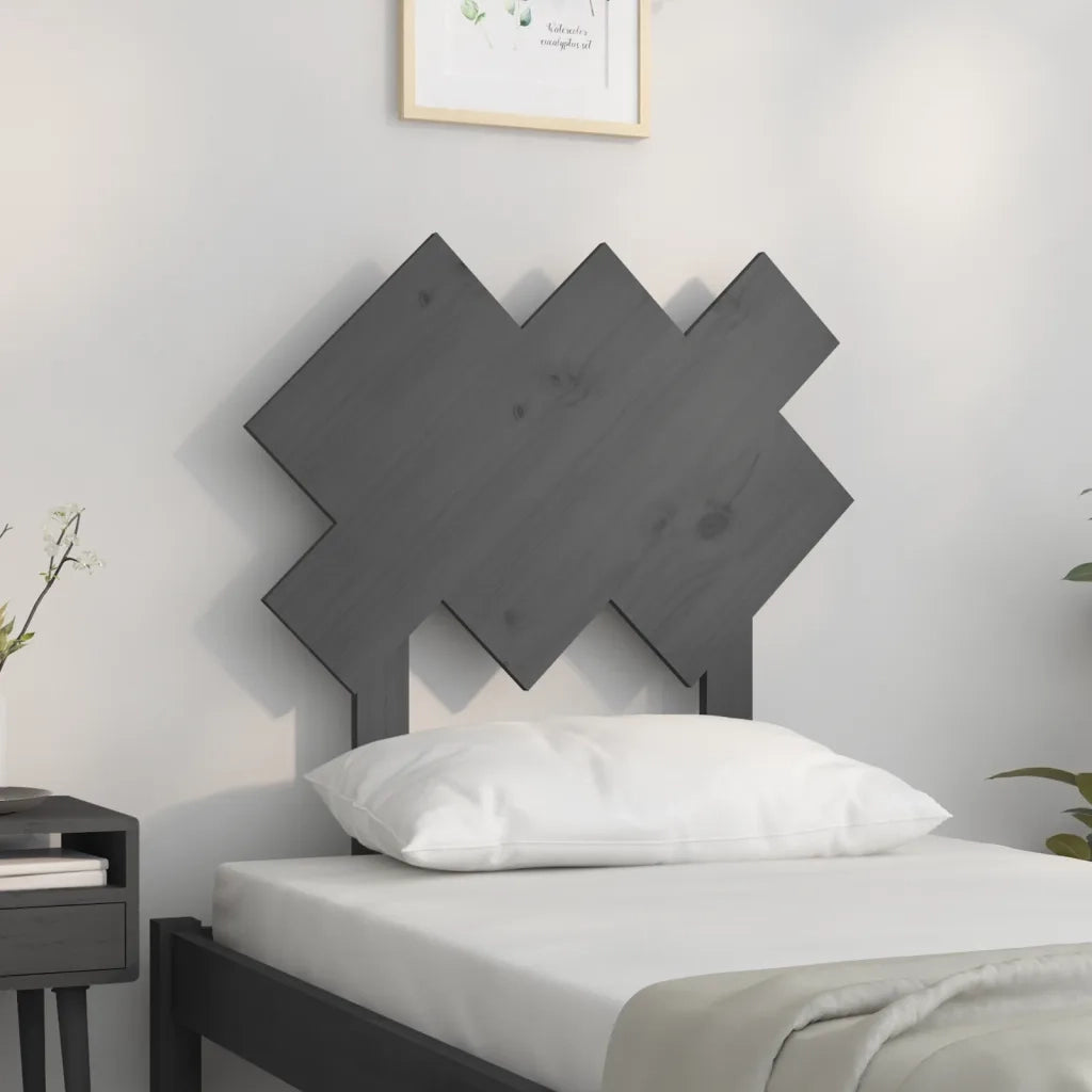 Testiera per Letto-Testata-Testiera Decorativa Bianca 72,5x3x81 cm Legno Massello di Pino