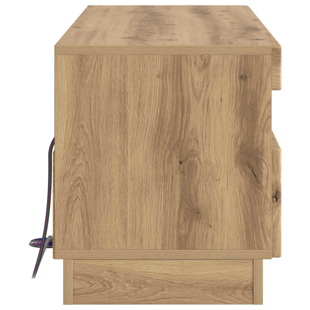 Mobile TV LED Rovere Artigianale Legno ingegnerizzato 897434