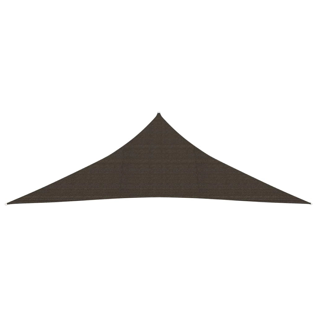 Vela ombreggiante/ombrellone 160 g/m² 3,5 x 3,5 x 4,9 m HDPE marrone 02_0009146