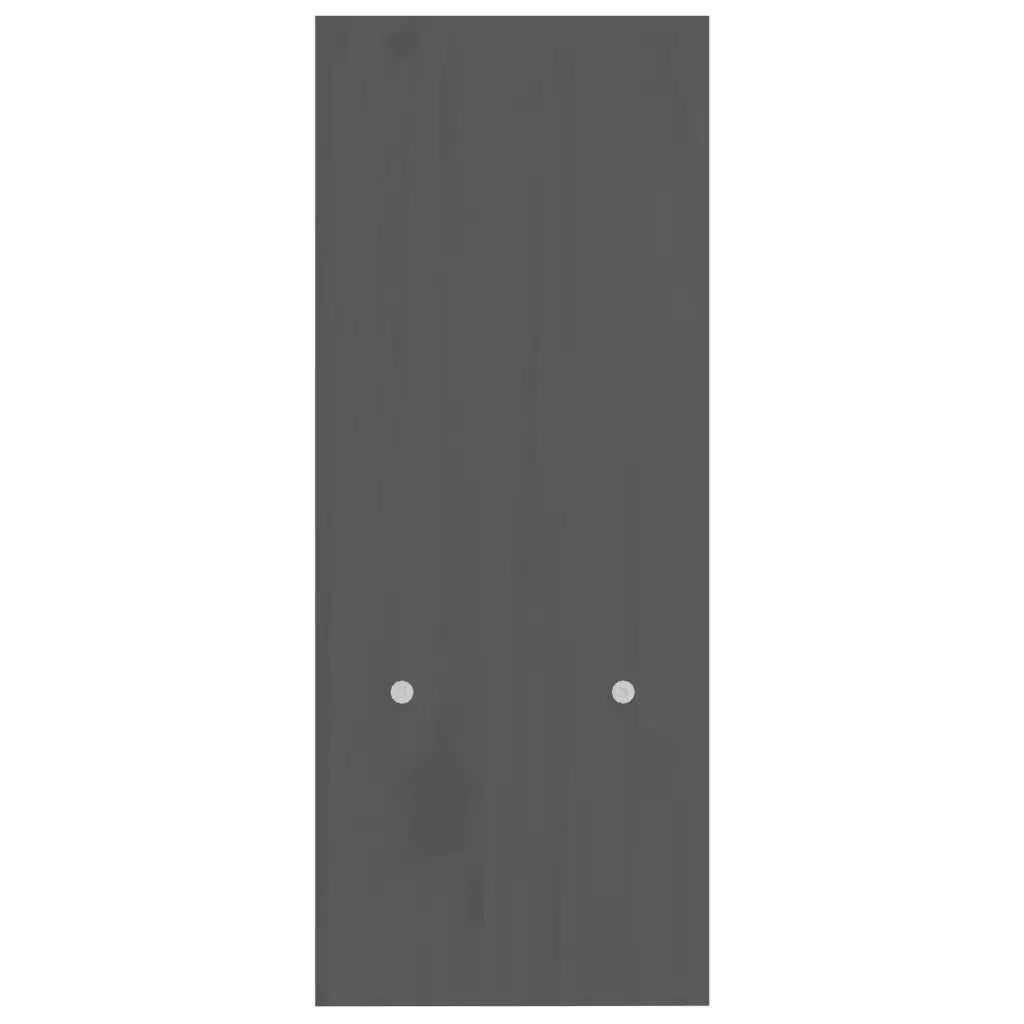 Supporto Monitor Grigio (39-72)x17x43 cm Legno Massello di Pino 814011