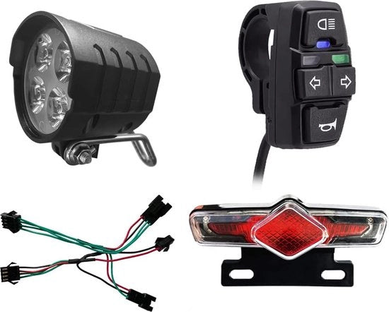 Indicatore di Direzione per Bicicletta - Fari a Scintillio - Fari a Scintillio Senza Cavo - Illuminazione per Bicicletta