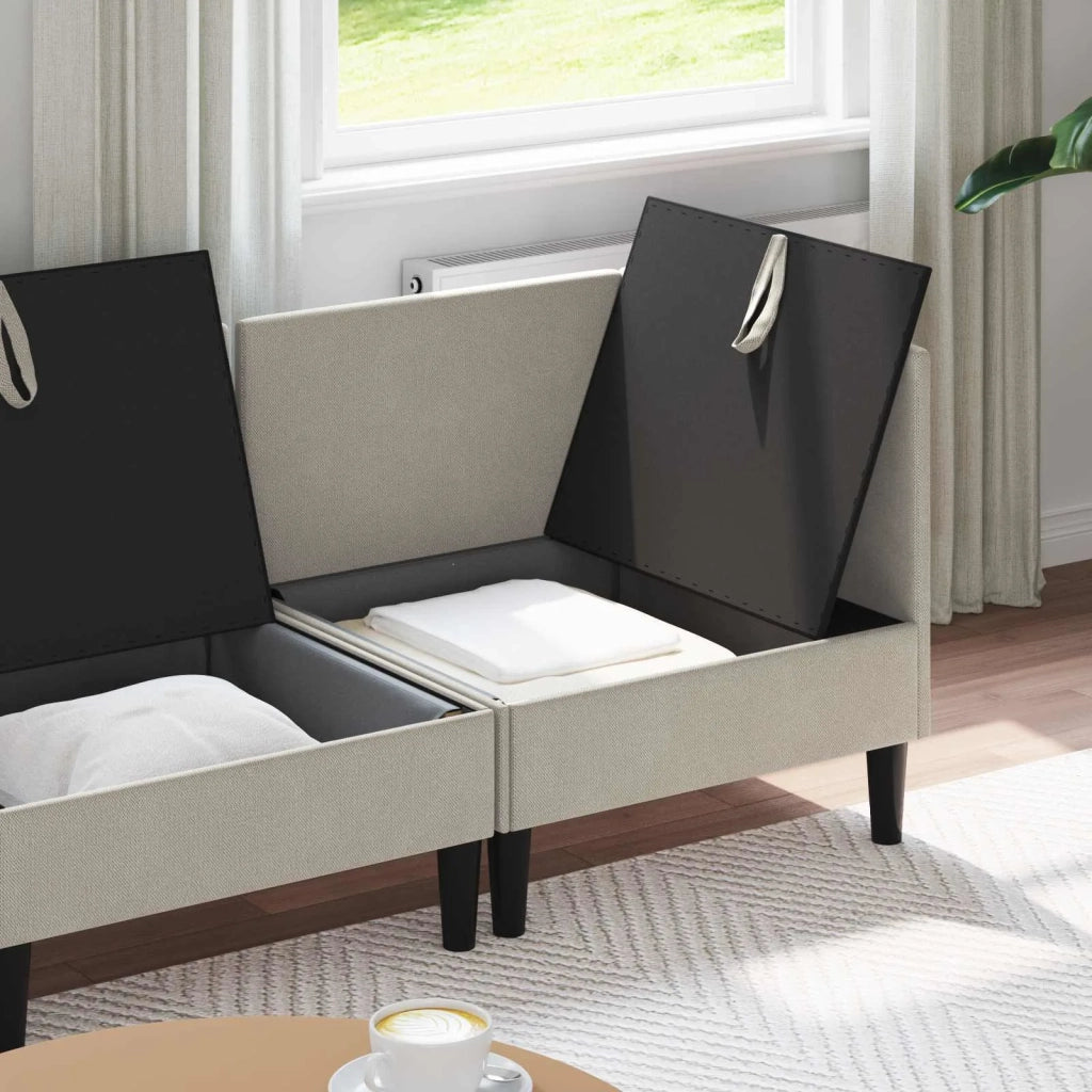 Set di mobili per il soggiorno 3 pcs Avena Tessuto 3413783