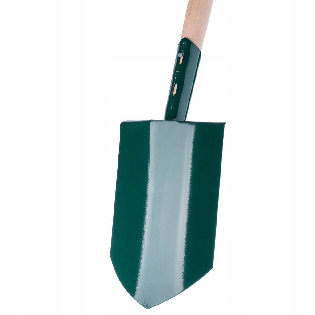 KADAX Pala da giardino in metallo affilato con manico in legno, robusta, 116 cm