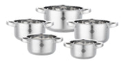 Set 5 Casseruole Divinox in Alluminio – Misure 12/14/16/18/20 cm