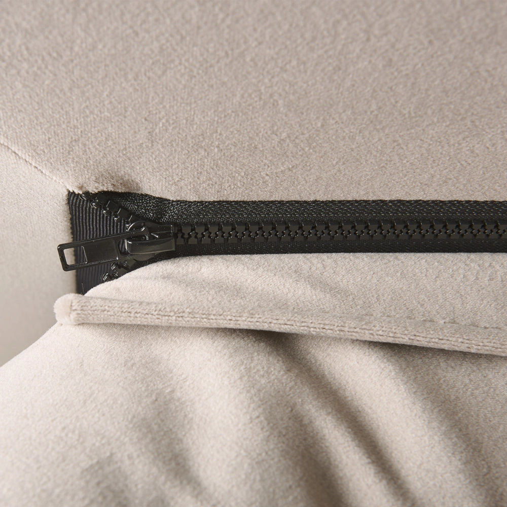 Letto moderno velluto tortora 160 x 200 cm testata imbottita
