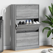 vidaXL Scarpiera Grigio Sonoma 63x24x103 cm in Legno Multistrato