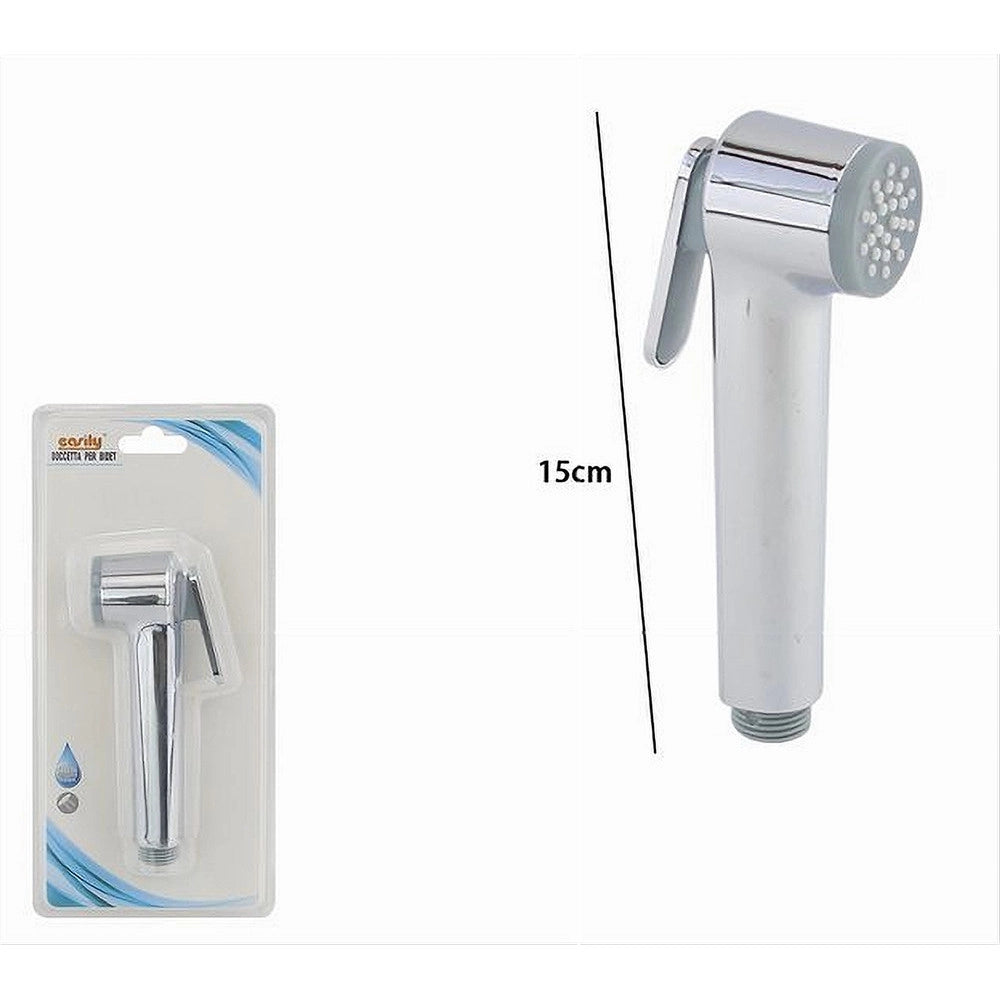 Trade Shop - Idroscopino Doccetta A Spruzzo Per Wc Bidet Pulizia Del Bagno Doccia 15 Cm 87546 -