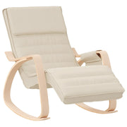 Sedia a Dondolo Crema in Tessuto CFW3738940