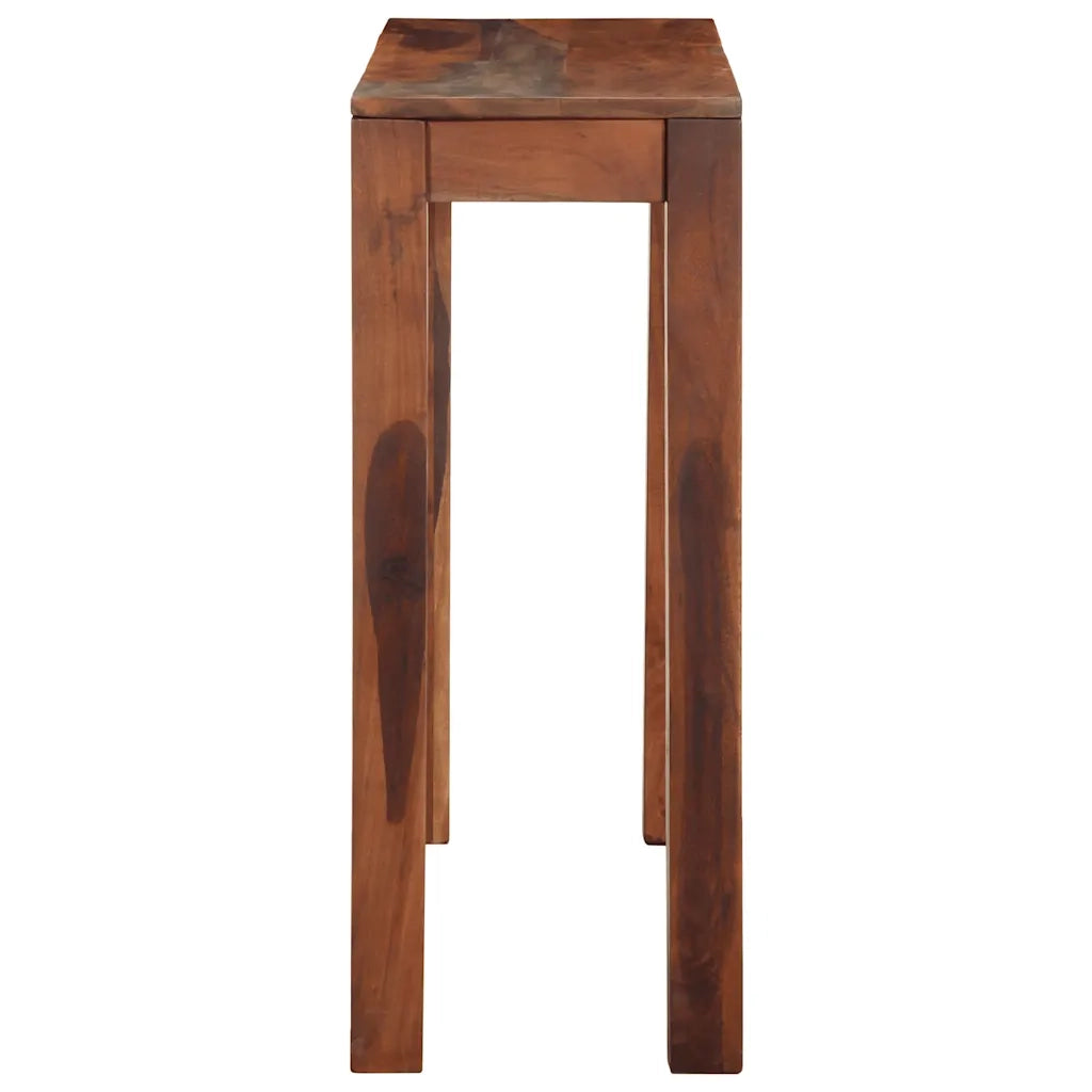 vidaXL Tavolo Consolle 120x30x76 cm in Legno Massello di Acacia