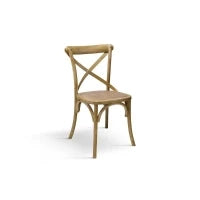 PAZZO DESIGN Sedia Oscar Finitura Naturale set da 4 sedie