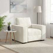 Divano Sedia-Poltrona-Sofa Relax Crema 60 cm Velluto 493210