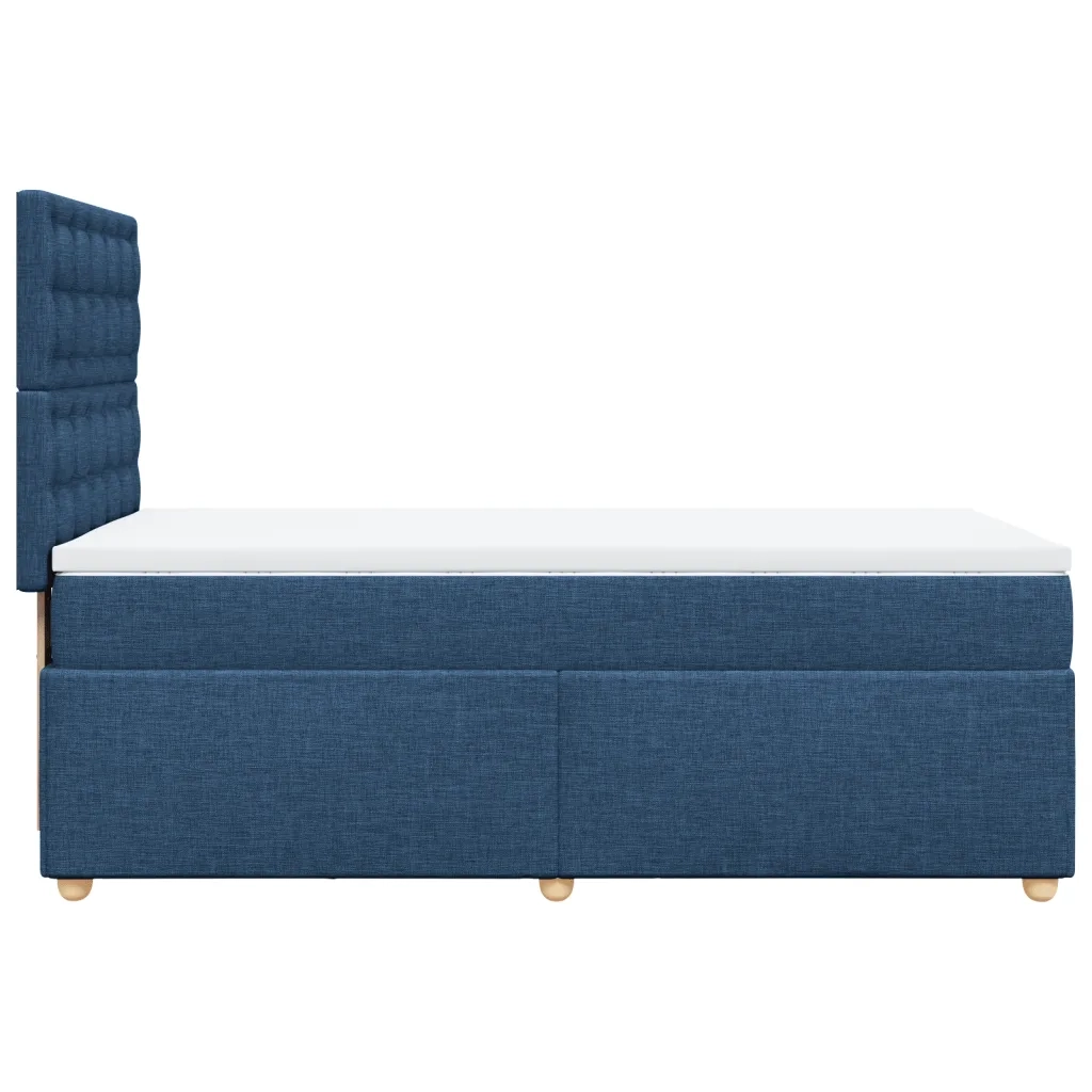 Giroletto a Molle con Materasso Blu 90x200 cm inTessuto