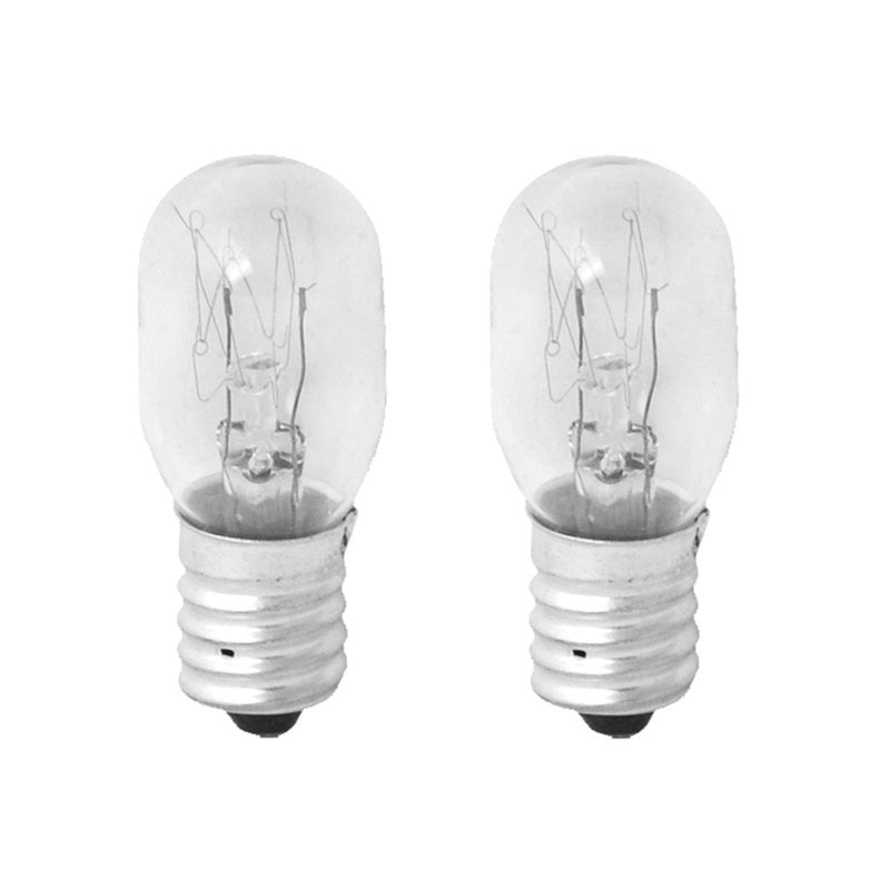 2 Lampadine Frigorifero Lampadina E14 15W 230V 80LM 2800K Vetro Trasparente