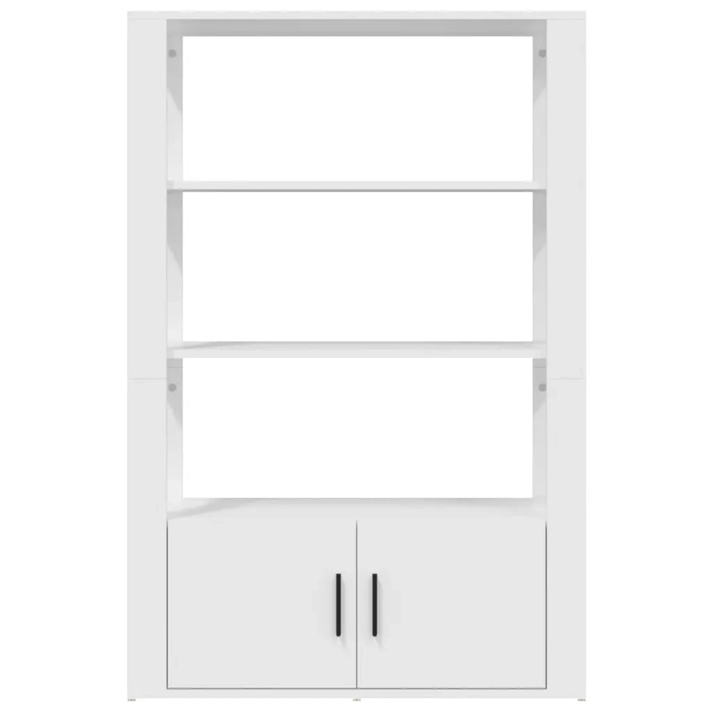 Credenza-Buffet-Armadio da cucina Bianca 80x30x119,5 cm in Legno Multistrato
