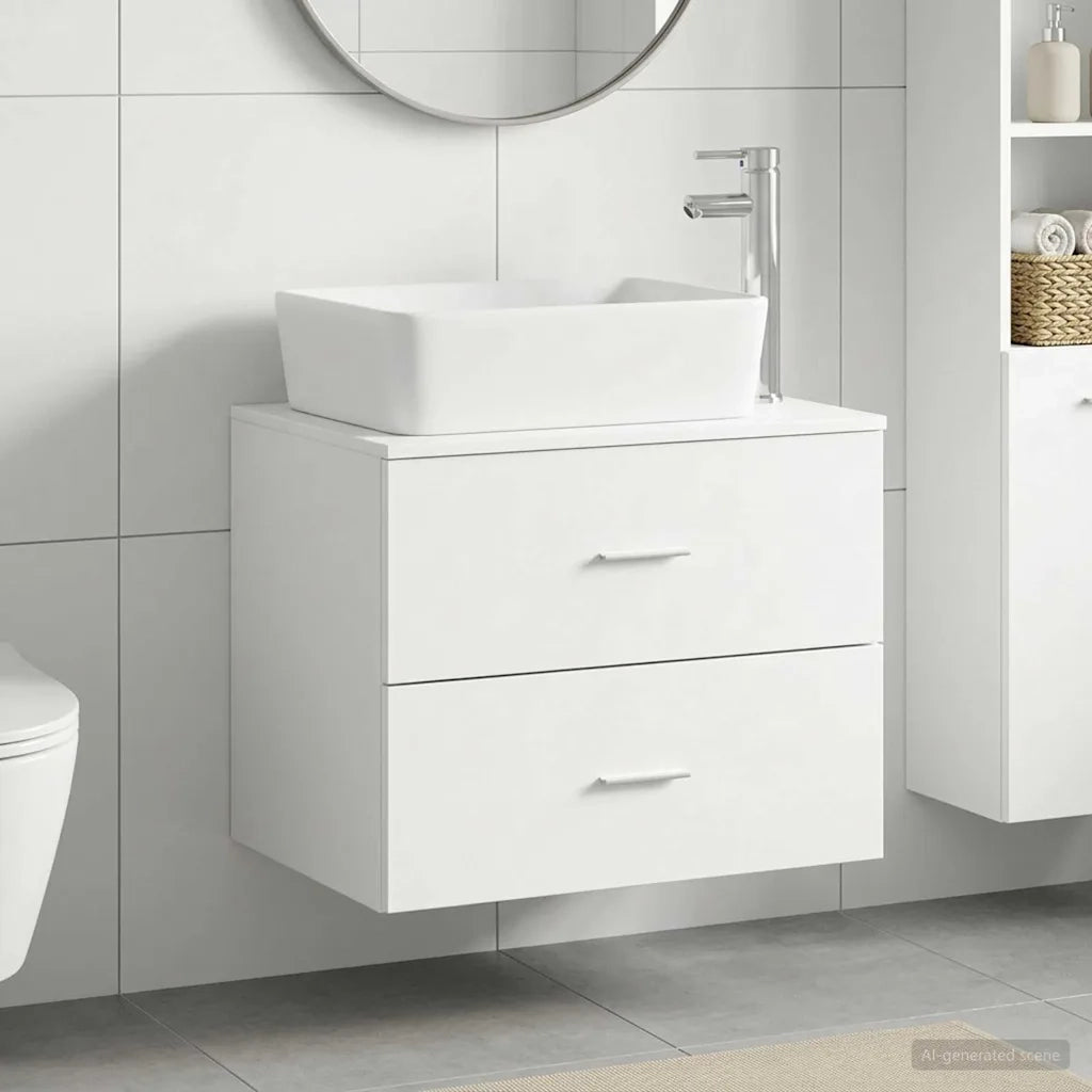Set di mobili per il bagno Bianco Legno ingegnerizzato 3404390