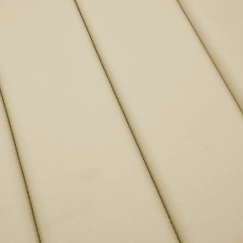 Cuscino per Lettino Beige 200x50x3 cm in Tessuto Oxford