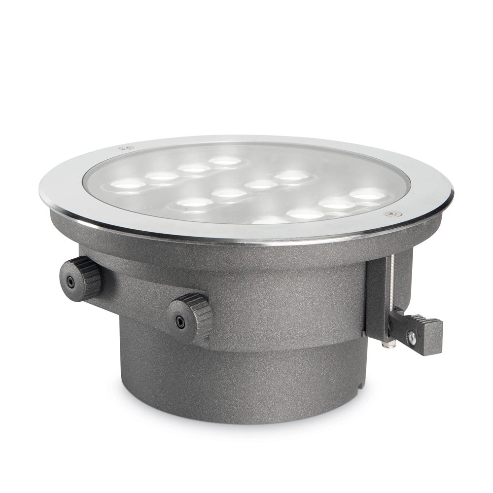 Tecnico Moderno Taurus Alluminio Cromo Led 20W 3000K Luce Calda