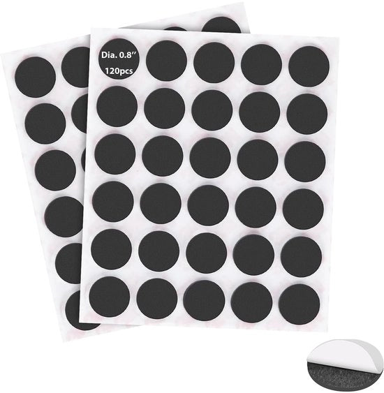 Stippi Magnetici Autoadesivi Rondi | 120 Pezzi 20mm | Autoadesivi | Per Hobby e Frigoriferi (MSQ20120)