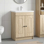 Mobiletto da bagno sotto il lavello Rovere Sonoma 890006